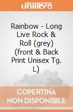 Rainbow - Long Live Rock & Roll (grey) (front & Back Print Unisex Tg. L) gioco