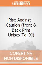 Rise Against - Caution (front & Back Print Unisex Tg. Xl) gioco