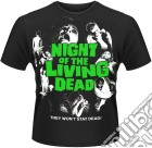 Night Of The Living Dead: Poster (T-Shirt Unisex Tg. M) giochi
