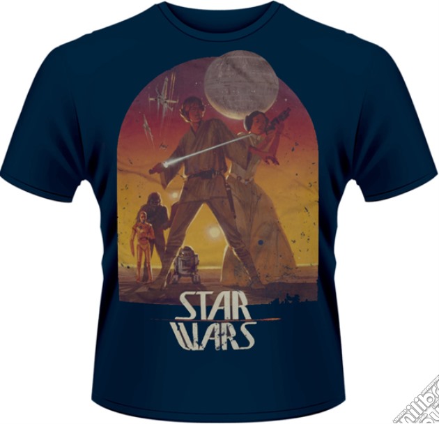 Star Wars - Sunset Poster (Blue) (T-Shirt Uomo S) gioco di PHM