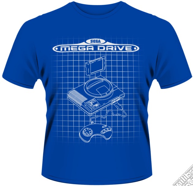 Sega - Megadrive Lines (T-Shirt Uomo XL) gioco di PHM