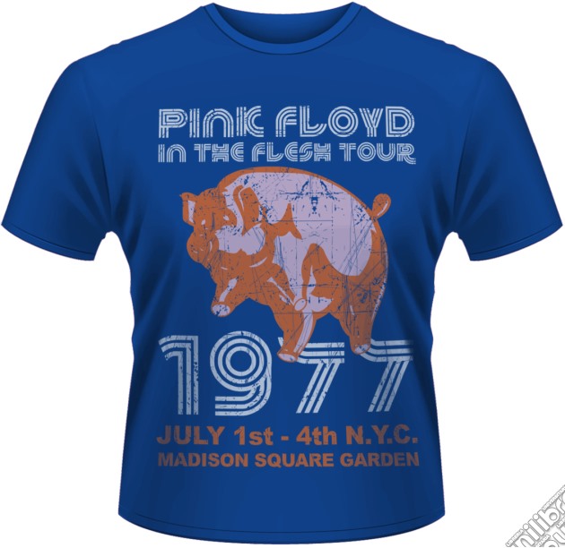 Pink Floyd - In The Flesh, Nyc 77 Tour (T-Shirt Uomo XXL) gioco di PHM