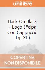 Back On Black - Logo (Felpa Con Cappuccio Tg. XL) gioco di PHM
