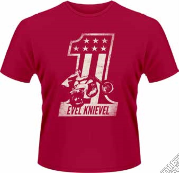 Evel Knievel - Number 1 (T-Shirt Uomo M) gioco di PHM