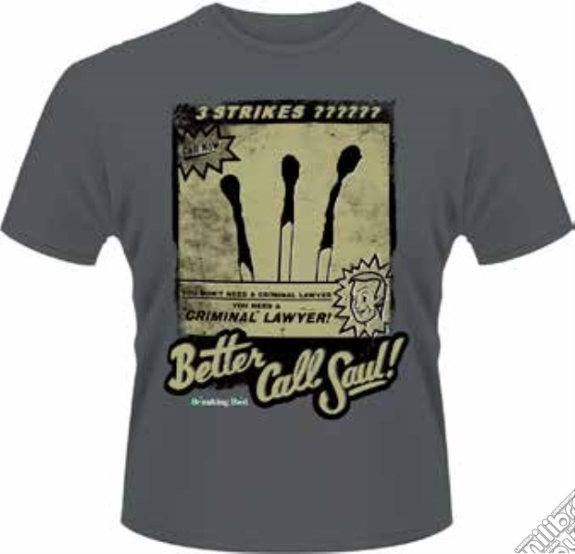 Breaking Bad - Better Call Saul, Three Strikes (T-Shirt Uomo M) gioco di PHM