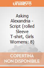 Asking Alexandria - Script (rolled Sleeve T-shirt, Girls Womens: 8) gioco