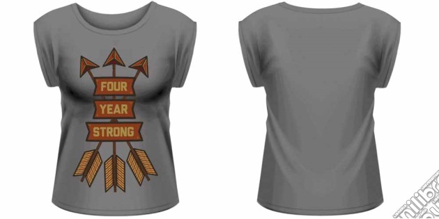 Four Year Strong - Arrows (rolled Sleeve T-shirt, Girls Womens: 12) gioco