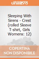 Sleeping With Sirens - Crest (rolled Sleeve T-shirt, Girls Womens: 12) gioco