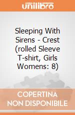 Sleeping With Sirens - Crest (rolled Sleeve T-shirt, Girls Womens: 8) gioco