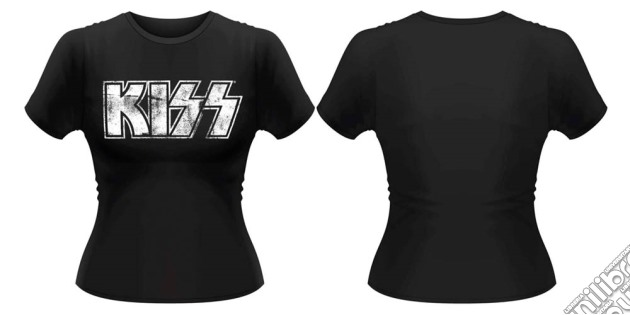 Kiss - Distressed Logo (T-Shirt Donna Tg. L) gioco