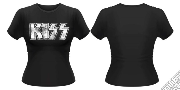 Kiss - Distressed Logo (T-Shirt Donna Tg. S) gioco