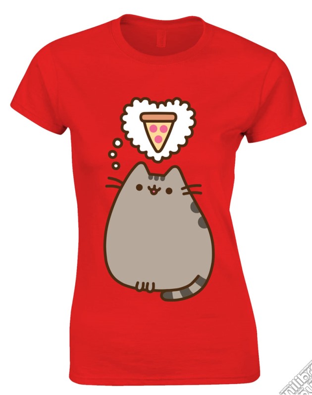 Pusheen - Pizza Thoughts (Red) (T-Shirt Donna Tg. L) gioco