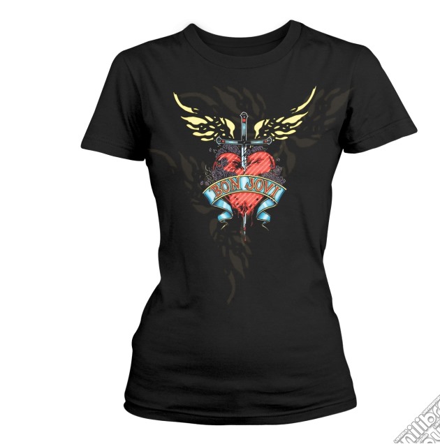 Bon Jovi - Heart & Dagger (T-Shirt Donna Tg. M) gioco di PHM