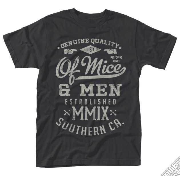 Of Mice & Men: Genuine (Black) (T-Shirt Unisex Tg. S) gioco di PHM