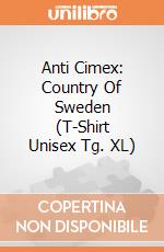 Anti Cimex: Country Of Sweden (T-Shirt Unisex Tg. XL) gioco di PHM