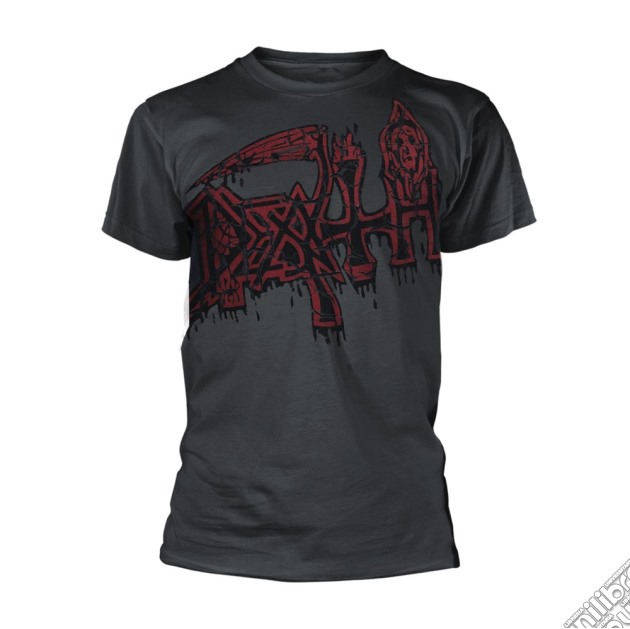 Death - Large Logo - Red (Dye Sub With Black Overdye) (T-Shirt Unisex Tg. XL) gioco di PHM