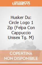 Husker Du: Circle Logo 1 Zip (Felpa Con Cappuccio Unisex Tg. M)