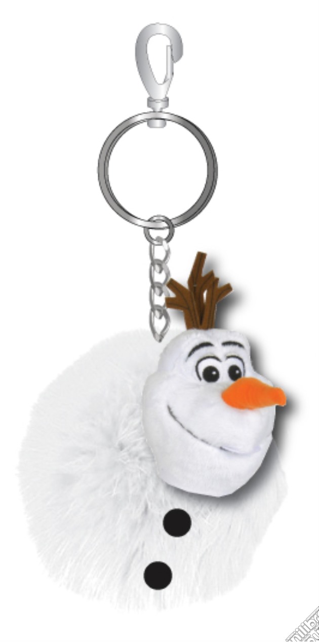 Frozen - Olaf - Portachiavi Con Pallina Di Pelo 4X8 Cm gioco di Joy Toy
