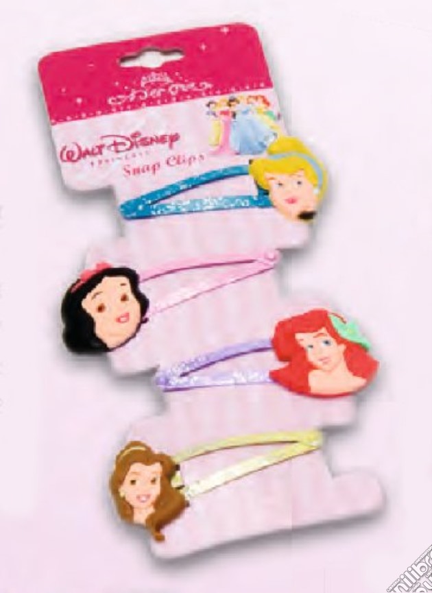 Principesse Disney - 4 Fermacapelli gioco di Joy Toy