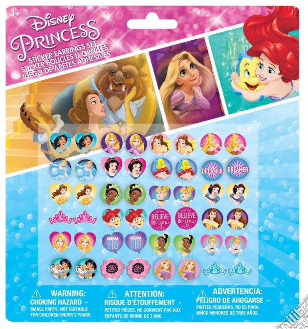Principesse Disney - Orecchini Sticker 24 Paia gioco
