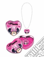 Disney: Joy Toy - Minnie Collana Con Ciondolo A Cuore In Scatola A Cuore In Latta 12 Cm