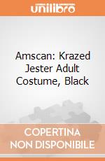 Amscan: Krazed Jester Adult Costume, Black giochi