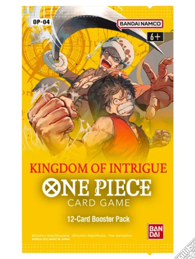 One Piece Card Kingdom of Intrigue OP-04 EU 1 Busta gioco di CAR