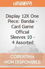 Display 12X One Piece: Bandai - Card Game Official Sleeves 10 - 4 Assorted giochi