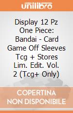 Display 12 Pz One Piece: Bandai - Card Game Off Sleeves Tcg + Stores Lim. Edit. Vol. 2 (Tcg+ Only) giochi