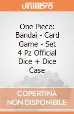 One Piece: Bandai - Card Game - Set 4 Pz Official Dice + Dice Case giochi