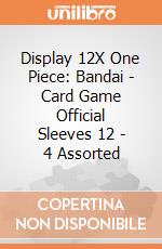 Display 12X One Piece: Bandai - Card Game Official Sleeves 12 - 4 Assorted giochi