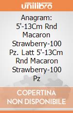 Anagram: 5'-13Cm Rnd Macaron Strawberry-100 Pz. Latt 5'-13Cm Rnd Macaron Strawberry-100 Pz giochi