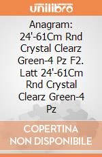 Anagram: 24'-61Cm Rnd Crystal Clearz Green-4 Pz F2. Latt 24'-61Cm Rnd Crystal Clearz Green-4 Pz giochi