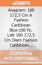 Anagram: 160 1'/2,5 Cm A Fashion Caribbean Blue-100 Pz. Latt 160 1'/2,5 Cm Diam Fashion Caribbean Blue-100 Pz giochi