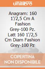 Anagram: 160 1'/2,5 Cm A Fashion Grey-100 Pz. Latt 160 1'/2,5 Cm Diam Fashion Grey-100 Pz giochi