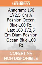 Anagram: 160 1'/2,5 Cm A Fashion Ocean Blue-100 Pz. Latt 160 1'/2,5 Cm Diam Fashion Ocean Blue-100 Pz giochi