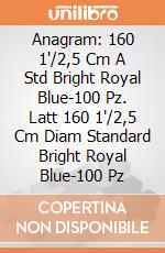 Anagram: 160 1'/2,5 Cm A Std Bright Royal Blue-100 Pz. Latt 160 1'/2,5 Cm Diam Standard Bright Royal Blue-100 Pz giochi