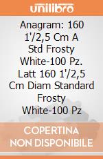 Anagram: 160 1'/2,5 Cm A Std Frosty White-100 Pz. Latt 160 1'/2,5 Cm Diam Standard Frosty White-100 Pz giochi