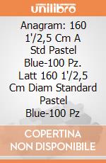 Anagram: 160 1'/2,5 Cm A Std Pastel Blue-100 Pz. Latt 160 1'/2,5 Cm Diam Standard Pastel Blue-100 Pz giochi