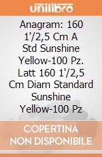 Anagram: 160 1'/2,5 Cm A Std Sunshine Yellow-100 Pz. Latt 160 1'/2,5 Cm Diam Standard Sunshine Yellow-100 Pz giochi