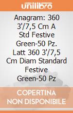 Anagram: 360 3'/7,5 Cm A Std Festive Green-50 Pz. Latt 360 3'/7,5 Cm Diam Standard Festive Green-50 Pz giochi