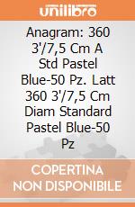 Anagram: 360 3'/7,5 Cm A Std Pastel Blue-50 Pz. Latt 360 3'/7,5 Cm Diam Standard Pastel Blue-50 Pz giochi