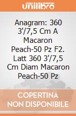 Anagram: 360 3'/7,5 Cm A Macaron Peach-50 Pz F2. Latt 360 3'/7,5 Cm Diam Macaron Peach-50 Pz giochi