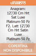 Anagram: 12'/30 Cm Hrt Sat Luxe Platinum-50 Pz F2. Latt 12'/30 Cm Hrt Satin Luxe Platinum-50 Pz giochi