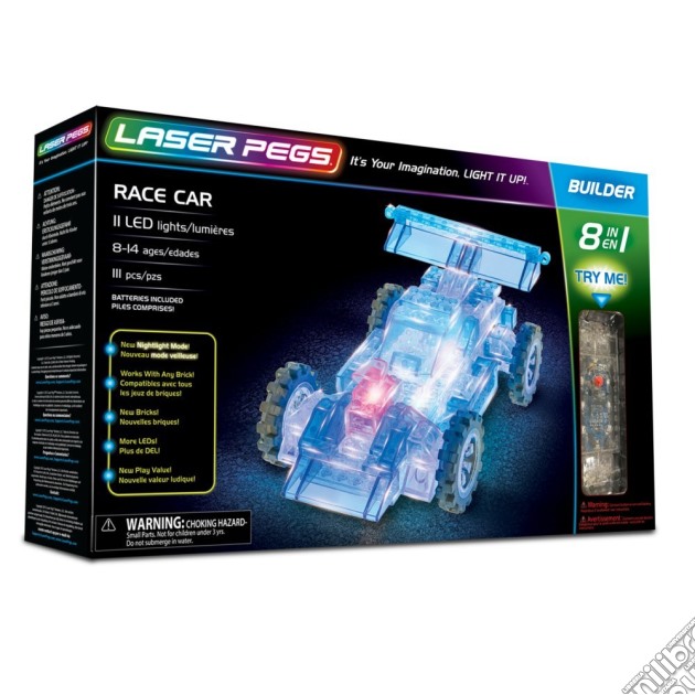 Laser Pegs - Race Car (111 Pz 11 Led) gioco di Laser Pegs