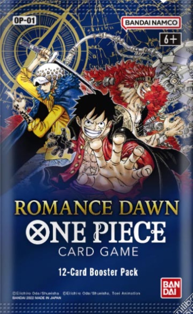 One Piece Card Romance Dawn OP-01 ENG 1 Busta gioco di CAR