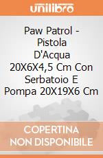 Paw Patrol - Pistola D'Acqua 20X6X4,5 Cm Con Serbatoio E Pompa 20X19X6 Cm  gioco di Joy Toy