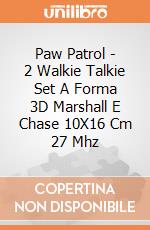 Paw Patrol - 2 Walkie Talkie Set A Forma 3D Marshall E Chase 10X16 Cm 27 Mhz  gioco di Joy Toy