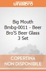Big Mouth Bmbg-0011 - Beer Bro'S Beer Glass 3 Set gioco