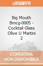 Big Mouth Bmcg-0005 - Cocktail Glass Olive U Martini 2 gioco